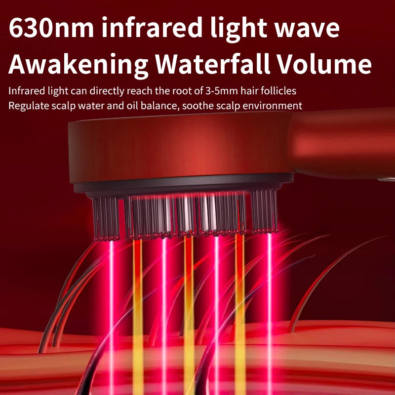 Ivalory 3 Modes Electric Massage Comb Portable Red Light