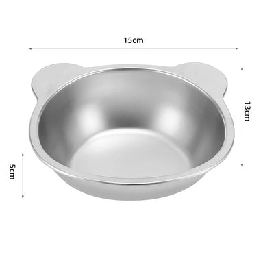 Ivalory Tilted Cat Bowl – Stainless Steel with Stand