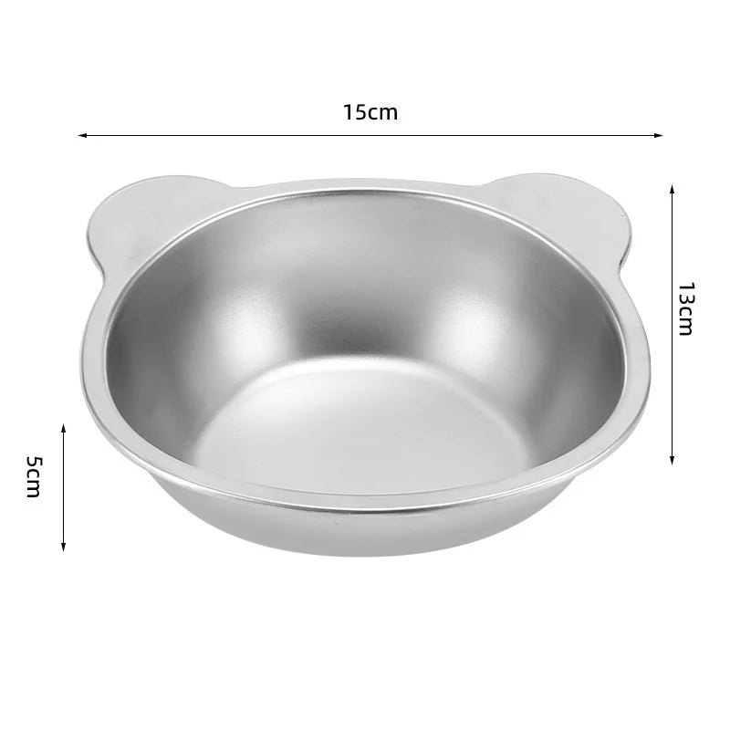 Ivalory Tilted Cat Bowl – Stainless Steel with Stand