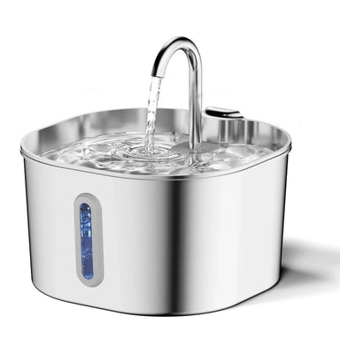 Ivalory FreshFlow Fountain – 2.2L Stainless Steel Pet Water Fountain